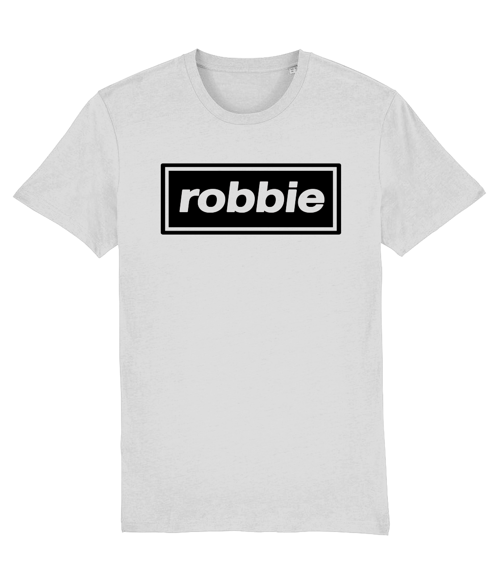 T-Shirt, As Worn By, Robbie Williams,  Robbie Williams t-shirt, take that, t-shirt, oasis, oasis logo, sound is colour, robbie oasis t-shirt