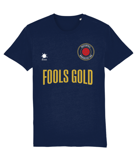 FOOLS GOLD: T-Shirt Inspired by The Stone Roses & Football. 3 Colours Small to 4XL - SOUND IS COLOUR