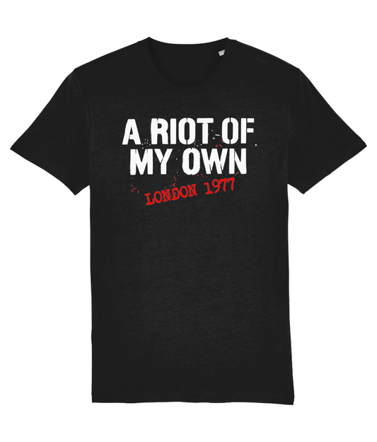 WHITE RIOT: T-Shirt Inspired by The Clash. Small to 4XL (3 Colours)