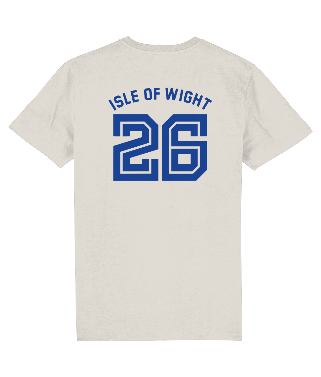 ISLE OF WIGHT 26: 2-Sided T-Shirt Official Merchandise of Hipshaker (2 Colour Options) Small to 3XL
