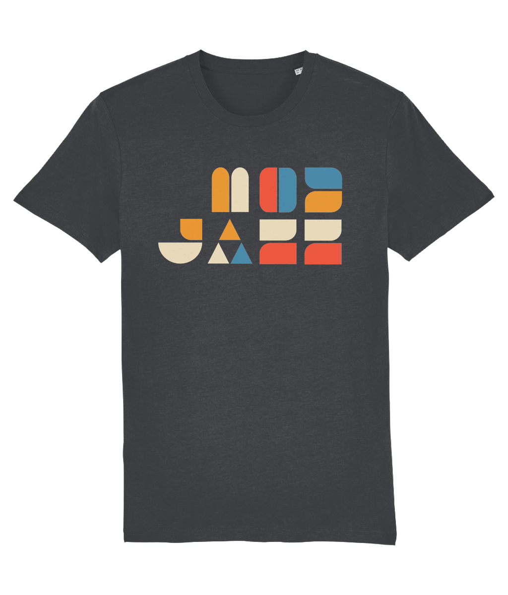 MOD JAZZ: T-Shirt Inspired by Bauhaus and Mod Floor Fillers. Small to 4L in 3 Colours