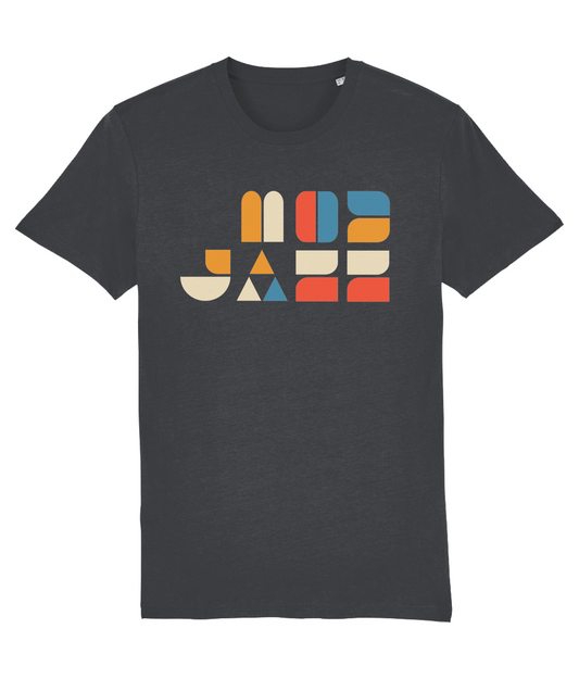 MOD JAZZ: T-Shirt Inspired by Bauhaus and Mod Floor Fillers. Small to 4L in 3 Colours