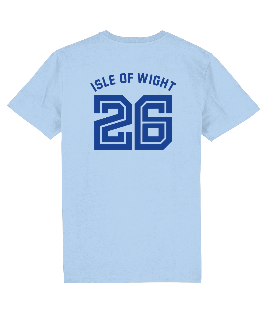 ISLE OF WIGHT 26: 2-Sided T-Shirt Official Merchandise of Hipshaker (2 Colour Options) Small to 3XL