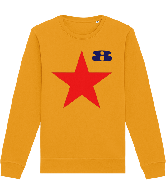 STAR: Yellow Sweatshirt Inspired by Peter Blake and Paul Weller