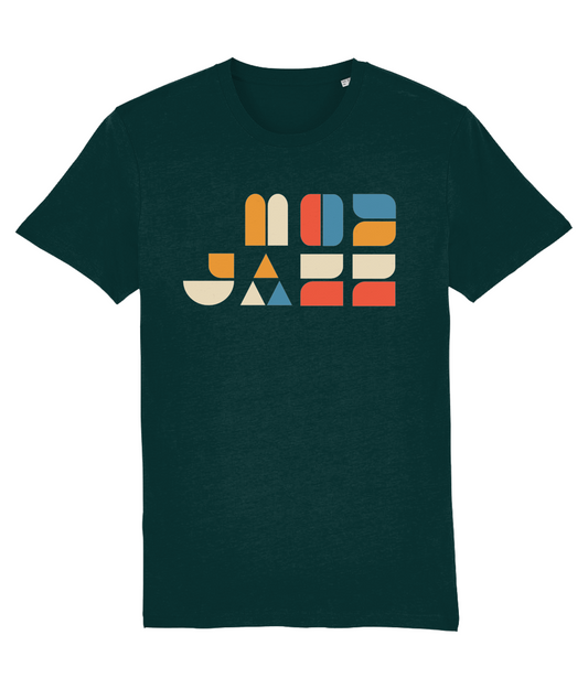 MOD JAZZ: T-Shirt Inspired by Bauhaus and Mod Floor Fillers. Small to 4L in 3 Colours