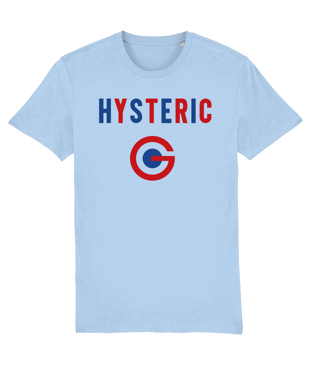 HYSTERIC 1990: T-Shirt As Worn by Bobby Gillespie (Primal Scream). 3 Colours Small to 4XL - SOUND IS COLOUR
