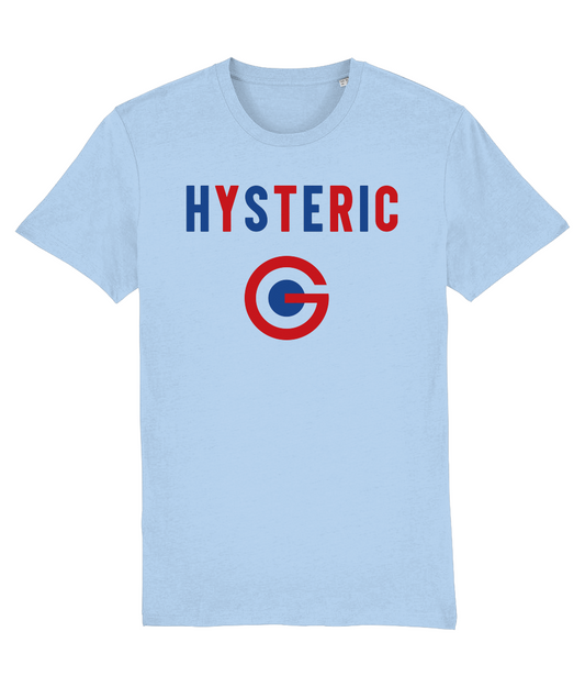 HYSTERIC 1990: T-Shirt As Worn by Bobby Gillespie (Primal Scream). 3 Colours Small to 4XL - SOUND IS COLOUR