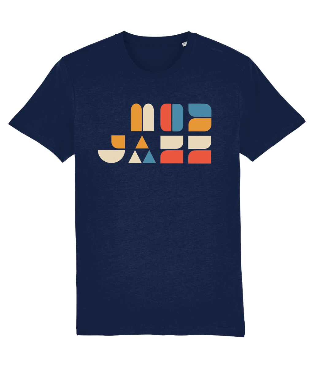 MOD JAZZ: T-Shirt Inspired by Bauhaus and Mod Floor Fillers. Small to 4L in 3 Colours