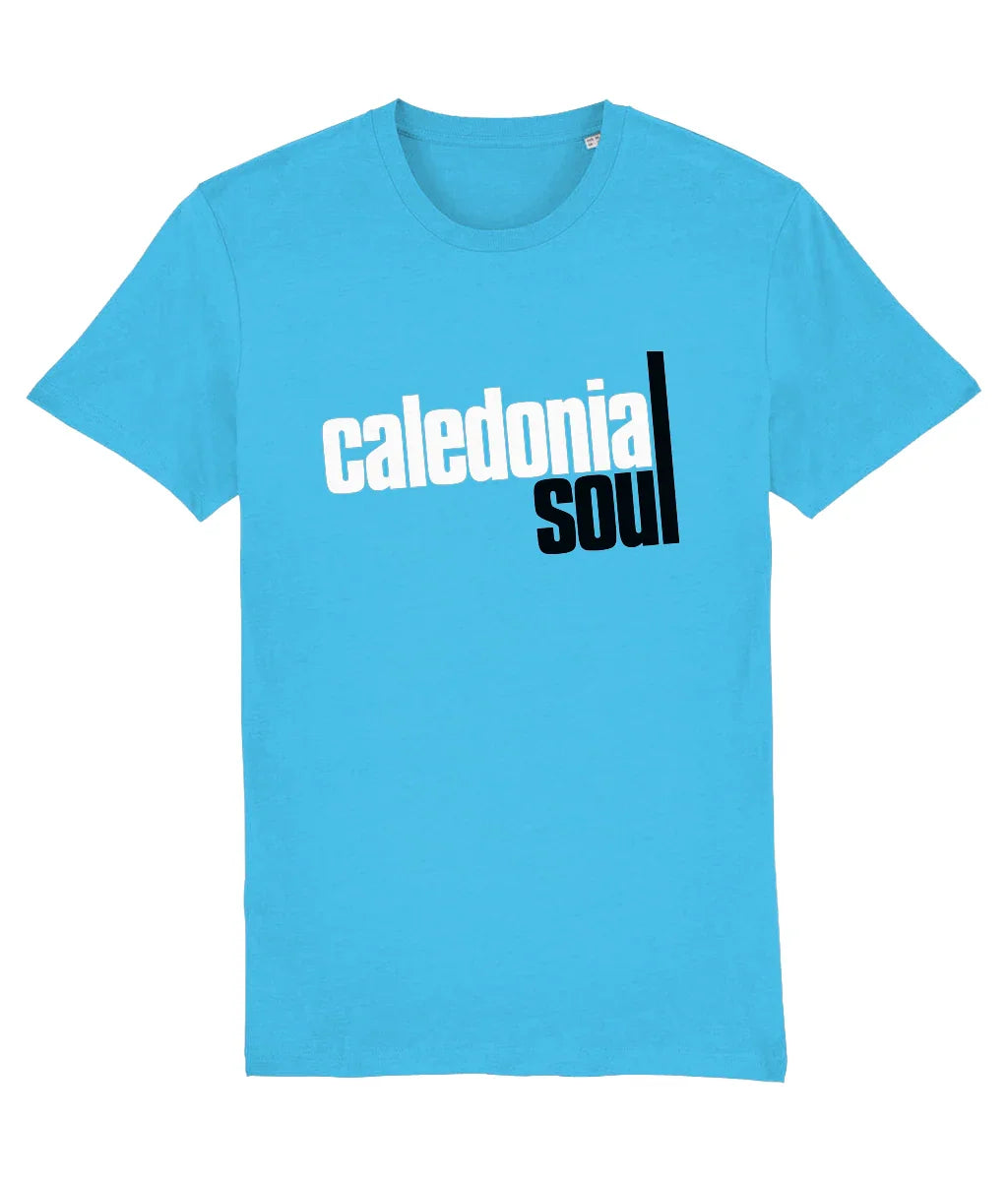CALEDONIA SOUL: Book Logo: Premium Organic T-Shirt. Small to 3XL Official Merchandise by Sound is Colour. - SOUND IS COLOUR