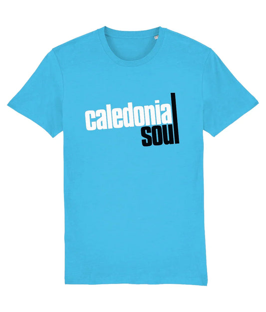 CALEDONIA SOUL: Book Logo: Premium Organic T-Shirt. Small to 3XL Official Merchandise by Sound is Colour. - SOUND IS COLOUR