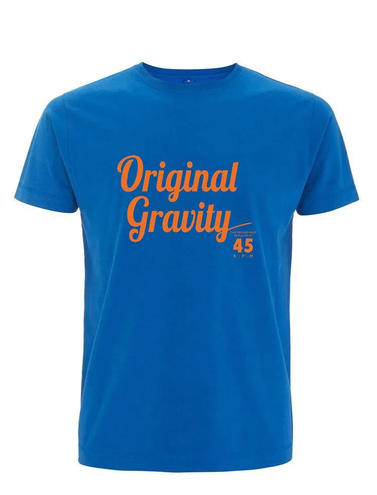 PLAYS at 45 RPM: Original Gravity Records T-Shirt (4 Colour Options) Official Merchandise - SOUND IS COLOUR