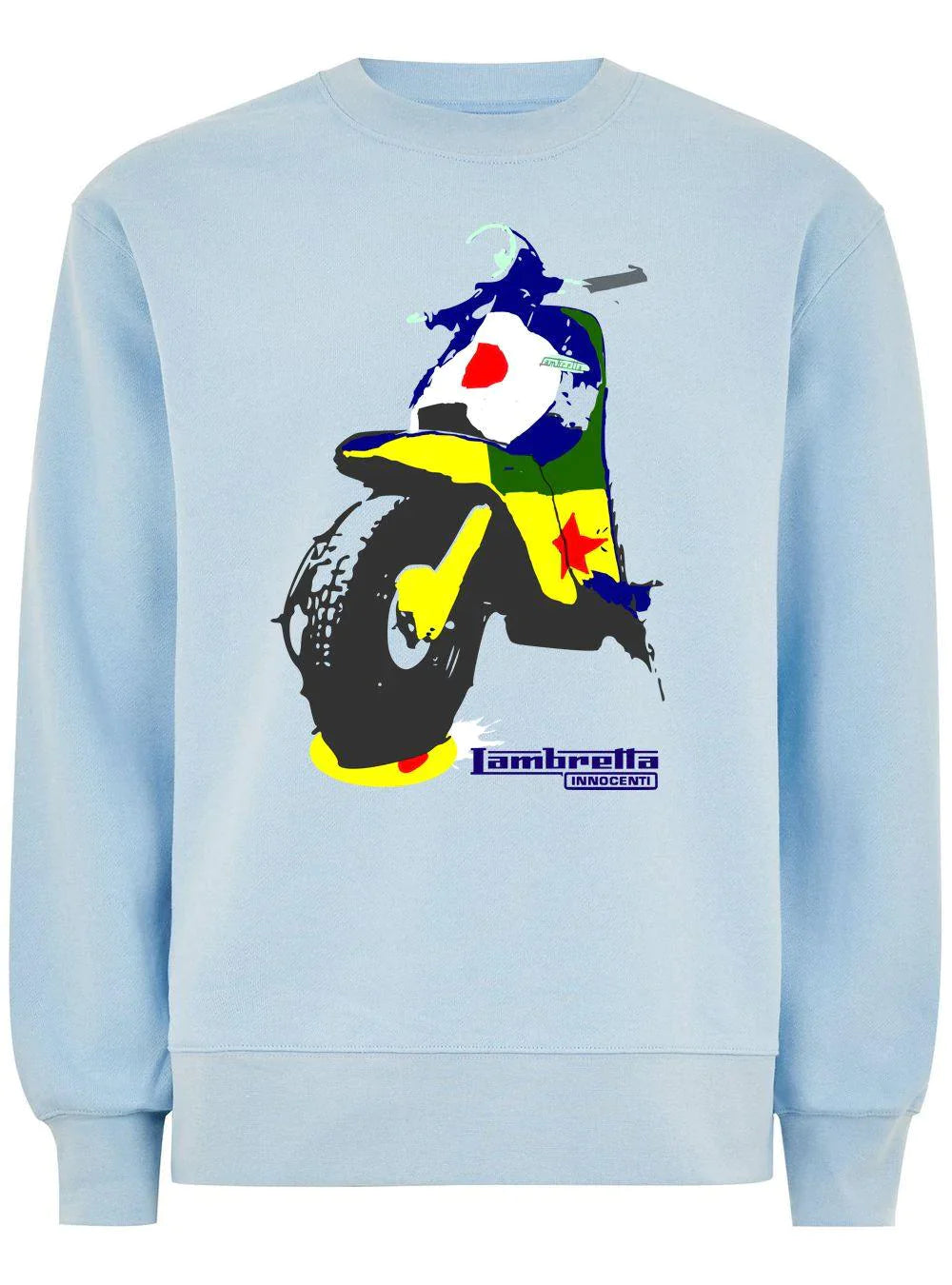 Pop Art Lambretta: Sweatshirt Inspired by Peter Blake and Classic Scooters - SOUND IS COLOUR