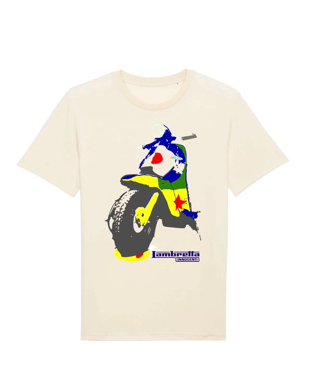 Pop Art Lambretta: T-Shirt Inspired by Peter Blake and Classic Scooters (With or Without Logo) - SOUND IS COLOUR