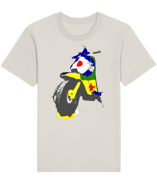 Pop Art Lambretta: T-Shirt Inspired by Peter Blake and Classic Scooters - SOUND IS COLOUR