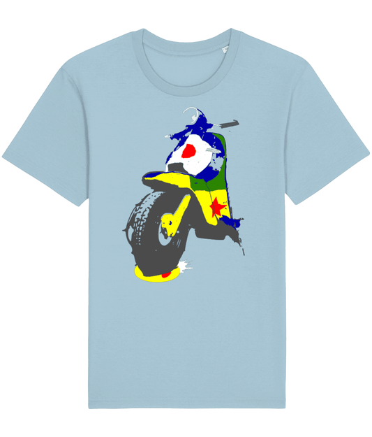 Pop Art Lambretta: T-Shirt Inspired by Peter Blake and Classic Scooters - SOUND IS COLOUR