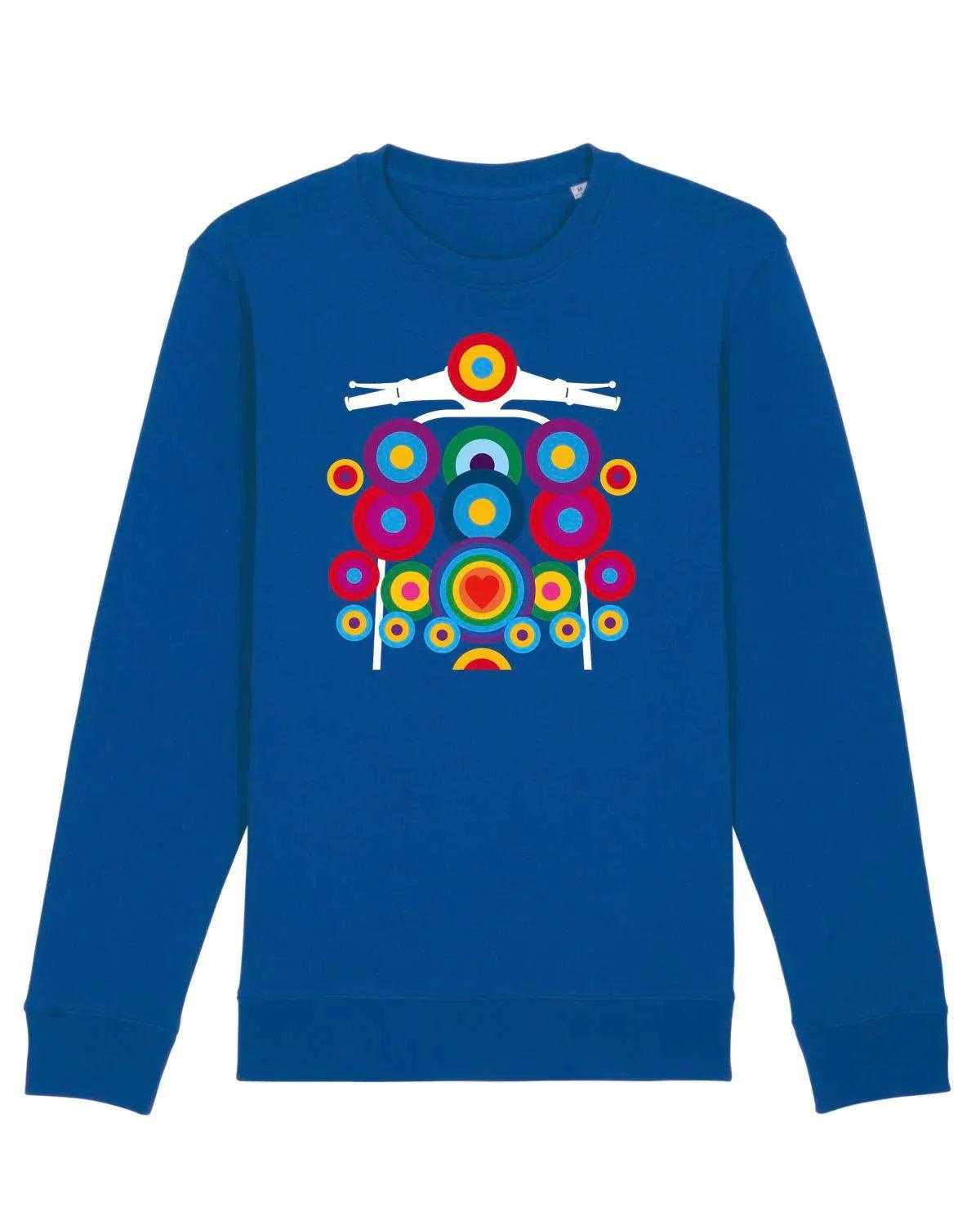 POP ART SCOOTER: Sweatshirt Inspired by Mod Culture and Peter Blake - SOUND IS COLOUR