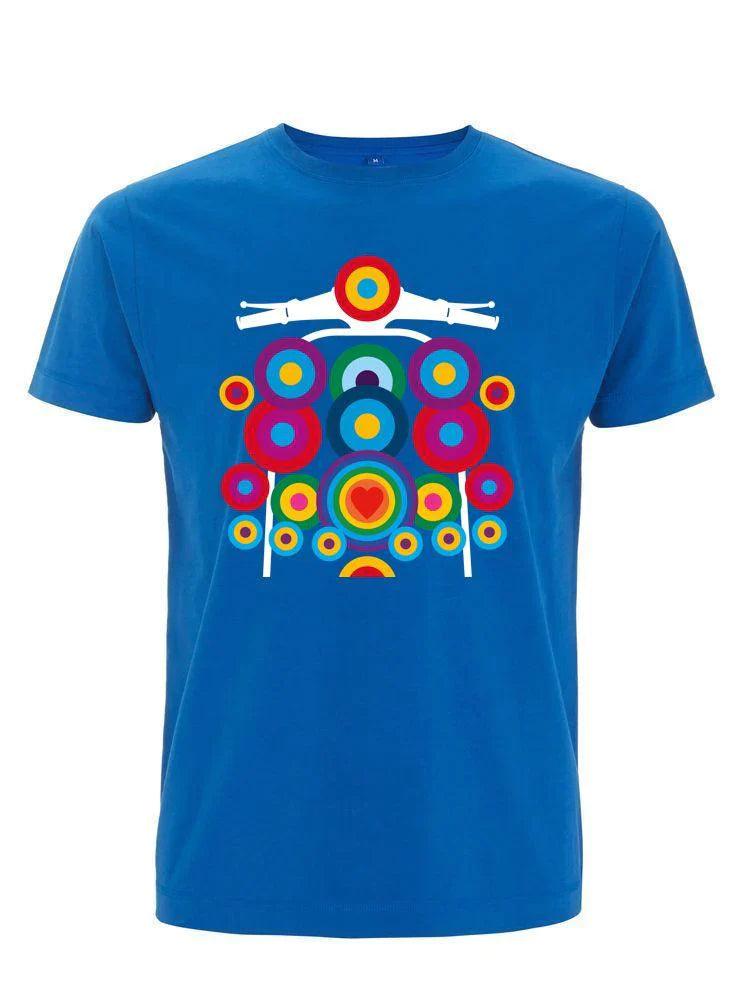 POP ART SCOOTER: T-Shirt Inspired by Mod Culture and Peter Blake - SOUND IS COLOUR