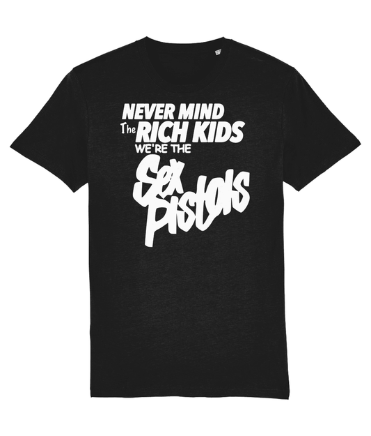 RICH KIDS: T-Shirt As Worn by Johhny Rotten of The Sex Pistols. 3 Colours, Small to 4XL (John Lydon) - SOUND IS COLOUR