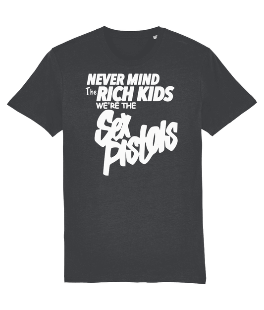 RICH KIDS: T-Shirt As Worn by Johhny Rotten of The Sex Pistols. 3 Colours, Small to 4XL (John Lydon) - SOUND IS COLOUR