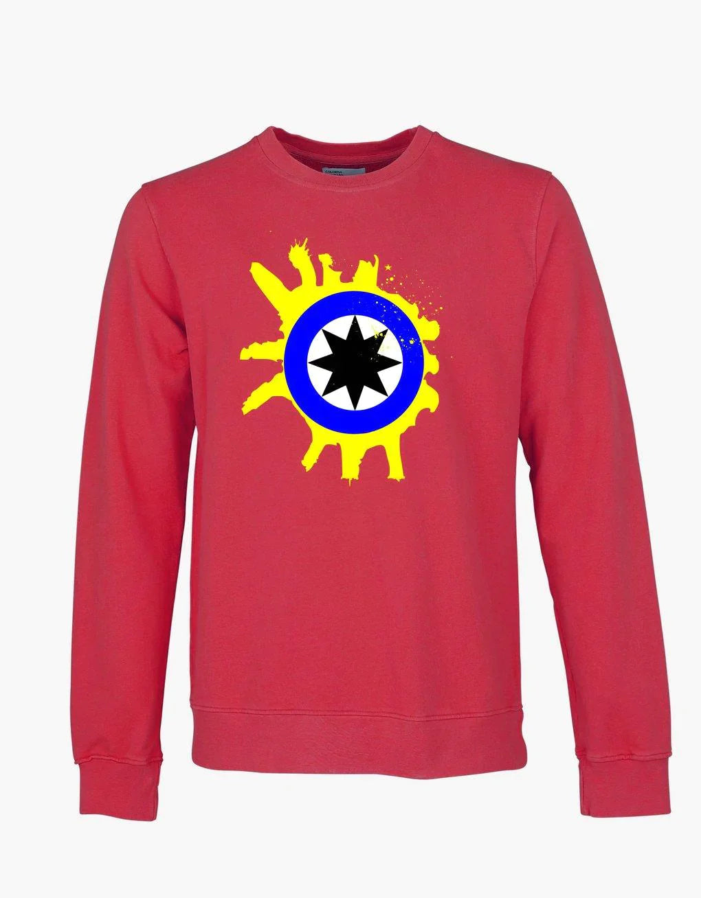 SHINE LIKE STARS (Red): Sweatshirt Inspired by Primal Scream - SOUND IS COLOUR
