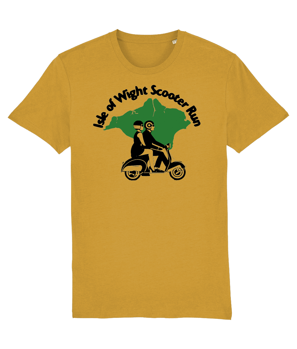 SLE OF WIGHT T-Shirt Inspired by Classic Vespa Scooters (4 Colour Options) Small to 3XL - SOUND IS COLOUR