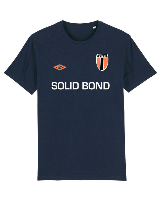 SOLID BOND (Navy): T-Shirt Inspired by The Style Council & Football - SOUND IS COLOUR