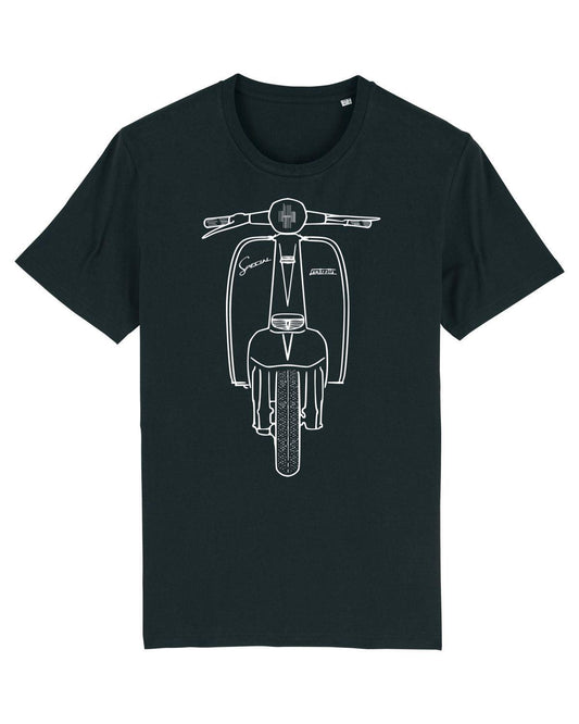 SPECIAL: T-Shirt Inspired by Classic Lambretta Scooters (On Navy &  Black) - SOUND IS COLOUR