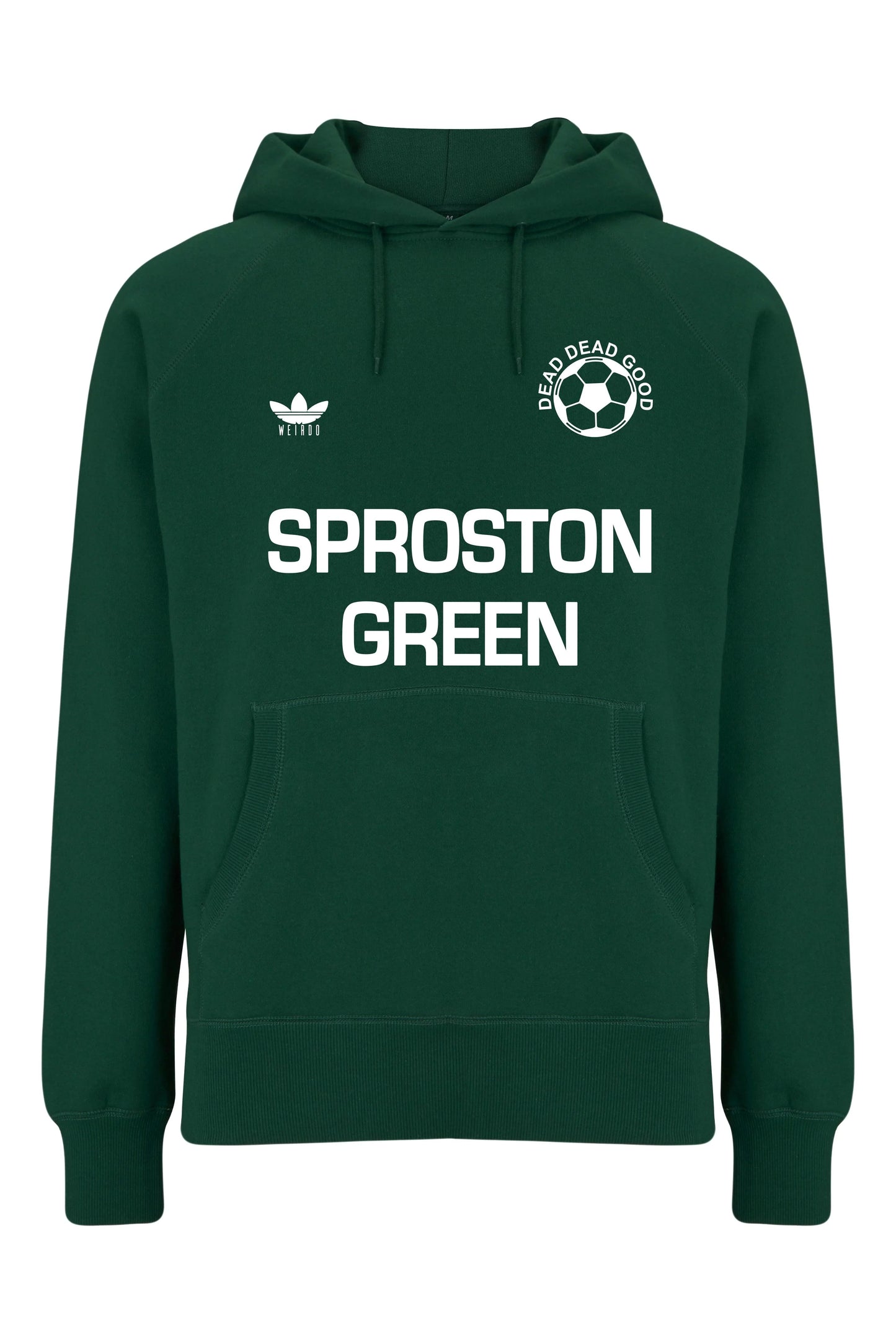 SPROSTON GREEN: Hoodie Inspired by The Charlatans & Football - SOUND IS COLOUR