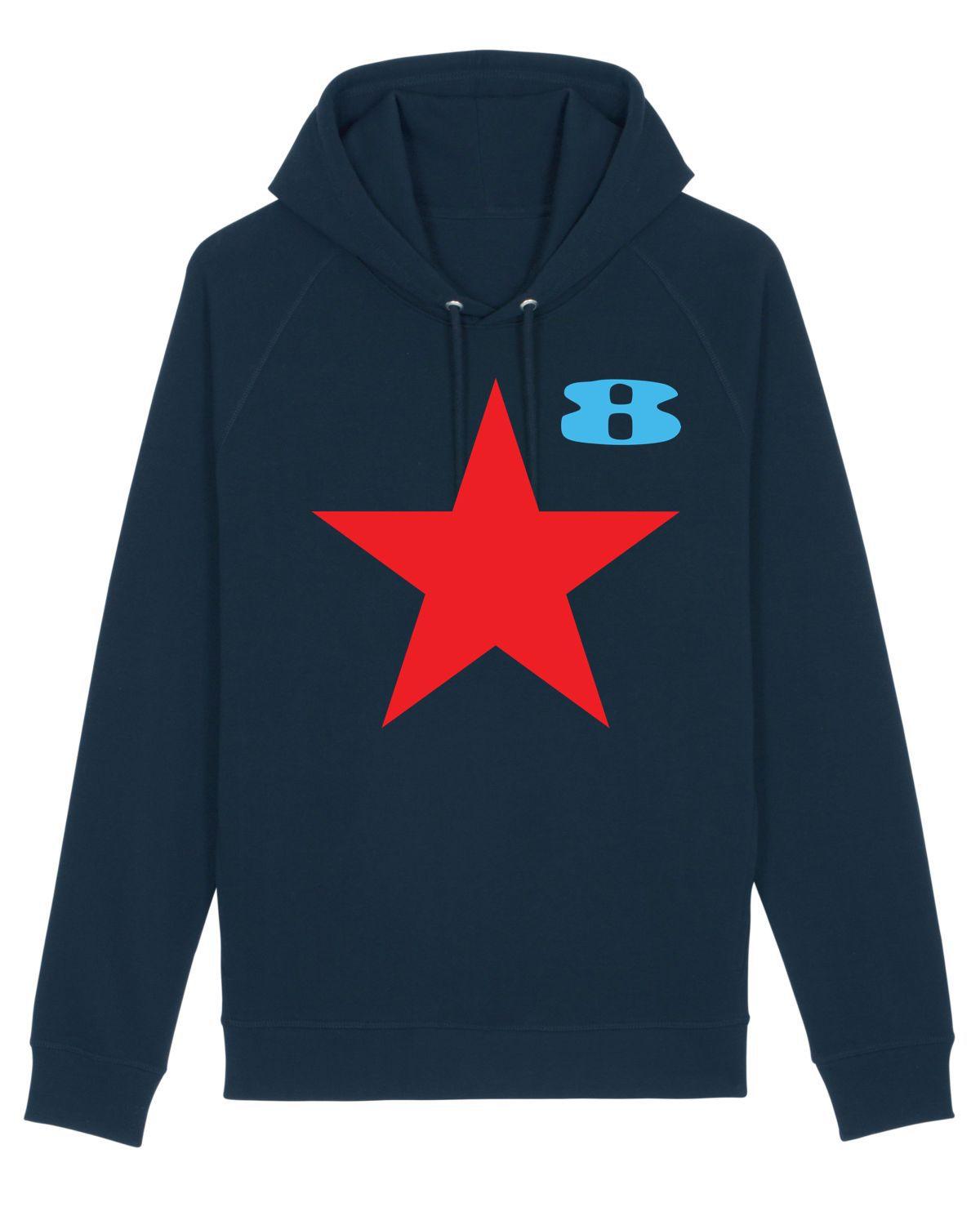 STAR: Navy Hoodie Inspired by Peter Blake and Paul Weller - SOUND IS COLOUR