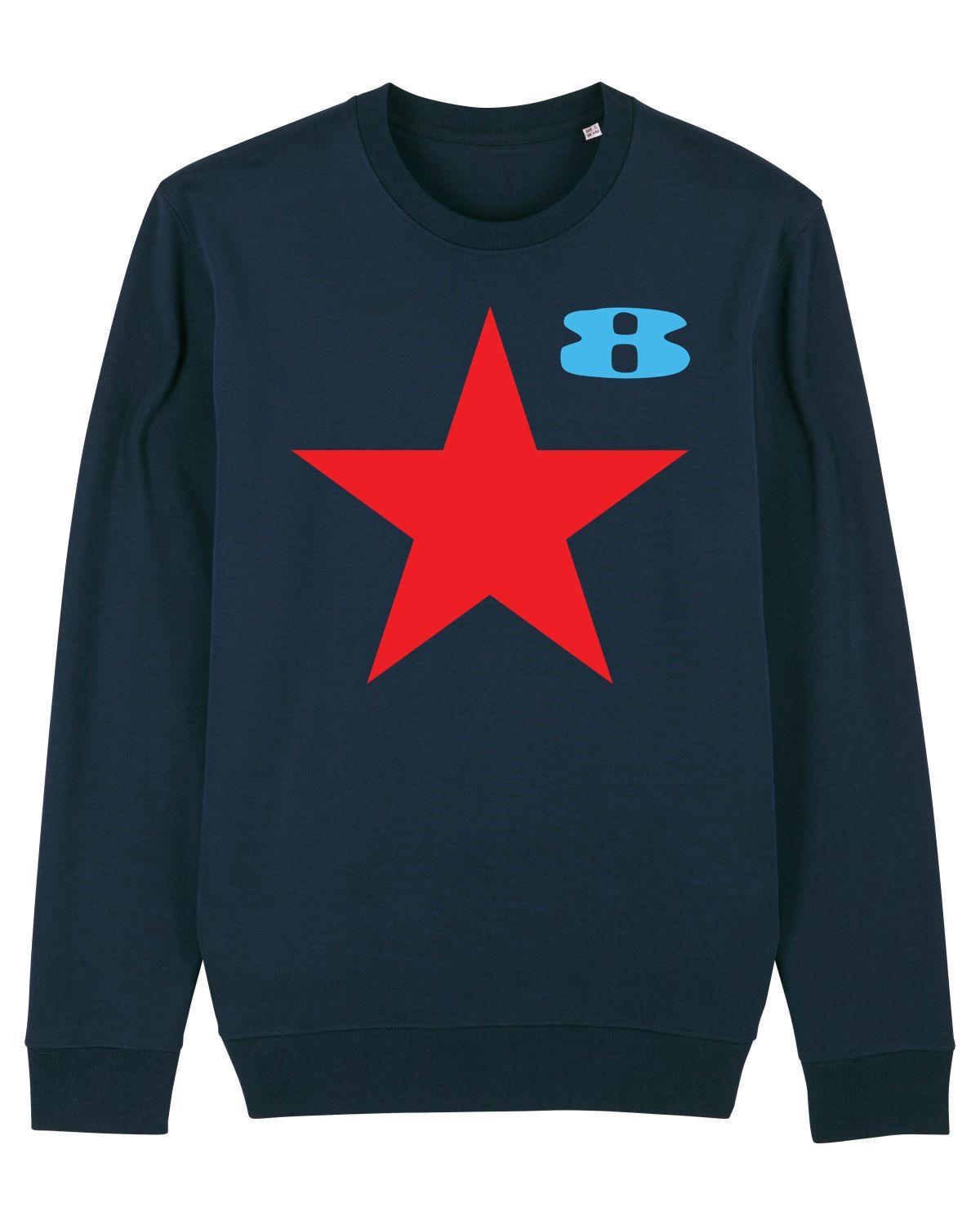 STAR: Navy Sweatshirt Inspired by Peter Blake and Paul Weller - SOUND IS COLOUR