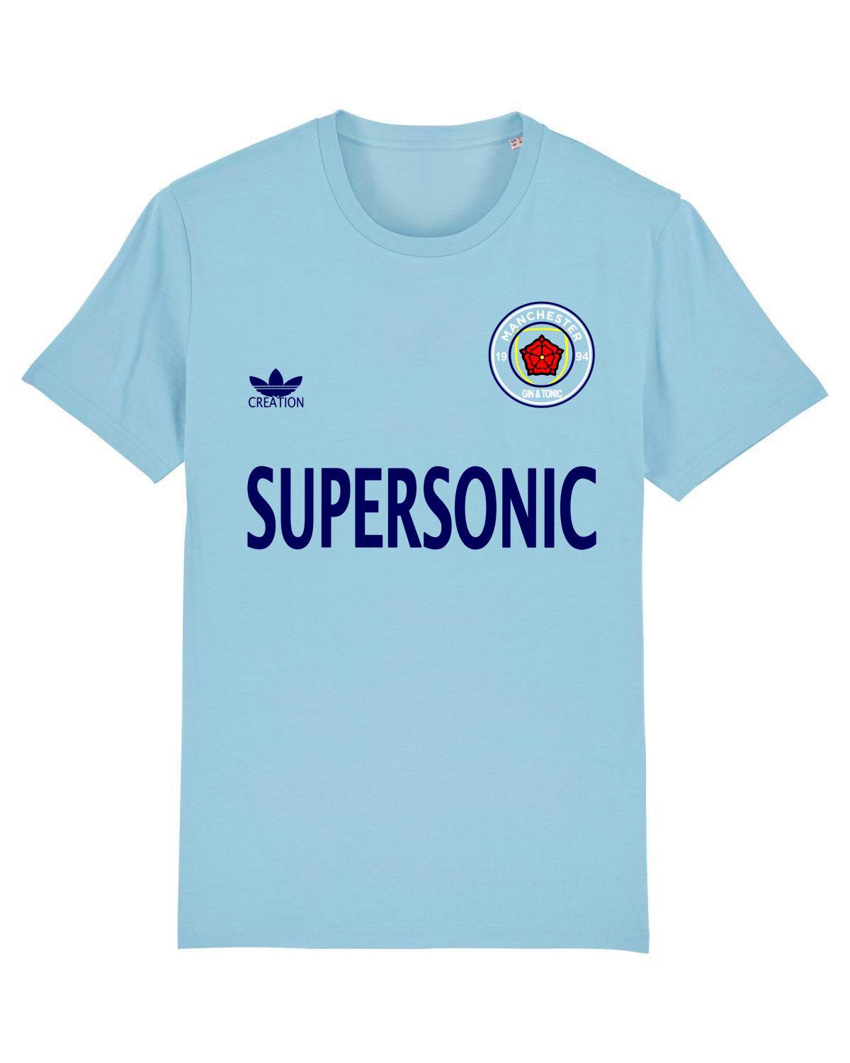 SUPERSONIC: T-Shirt Inspired by Oasis, Football & Man City - SOUND IS COLOUR