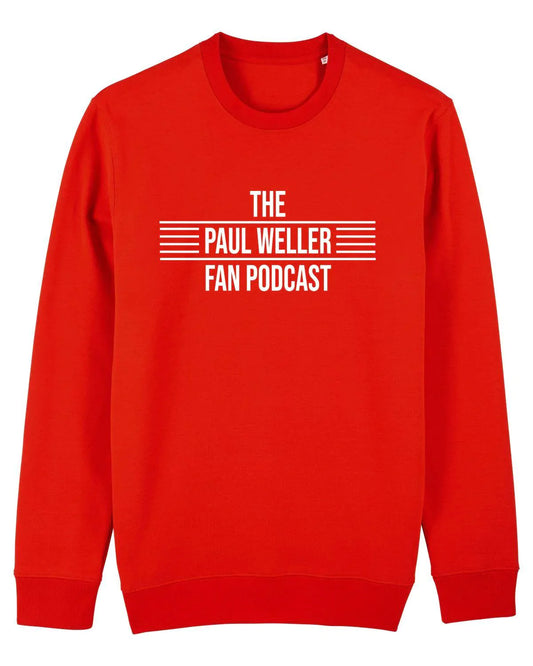 THE PAUL WELLER FAN PODCAST: Red Sweatshirt Official Merchandise - SOUND IS COLOUR