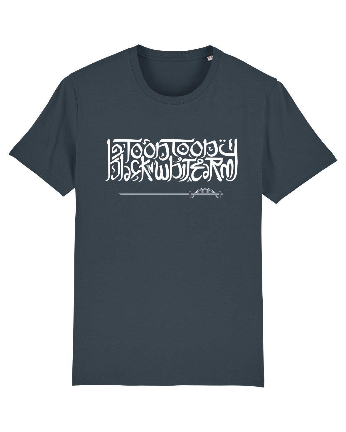 TOON TOON BLACK 'N' WHITE ARMY:: T-Shirt from NUFC East Stand 65 (4 Colour Options) - SOUND IS COLOUR