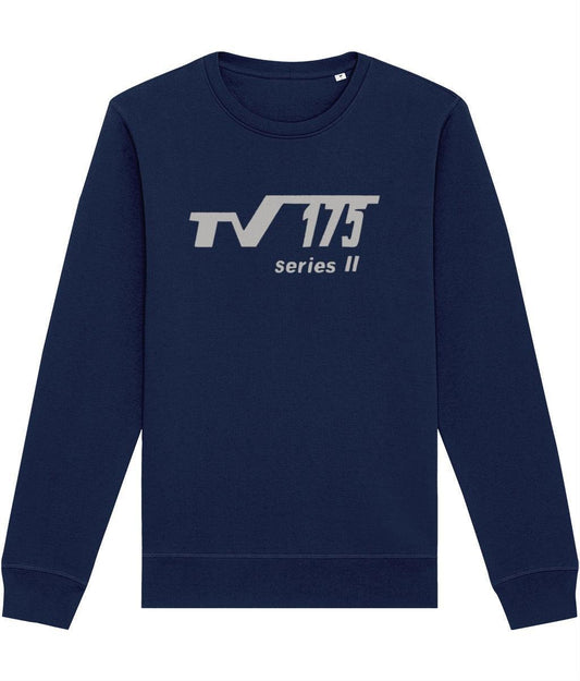 TV175 SERIES 2: Navy Sweatshirt Inspired by Classic Lambretta Scooters. Small to 4XL (Copy) - SOUND IS COLOUR